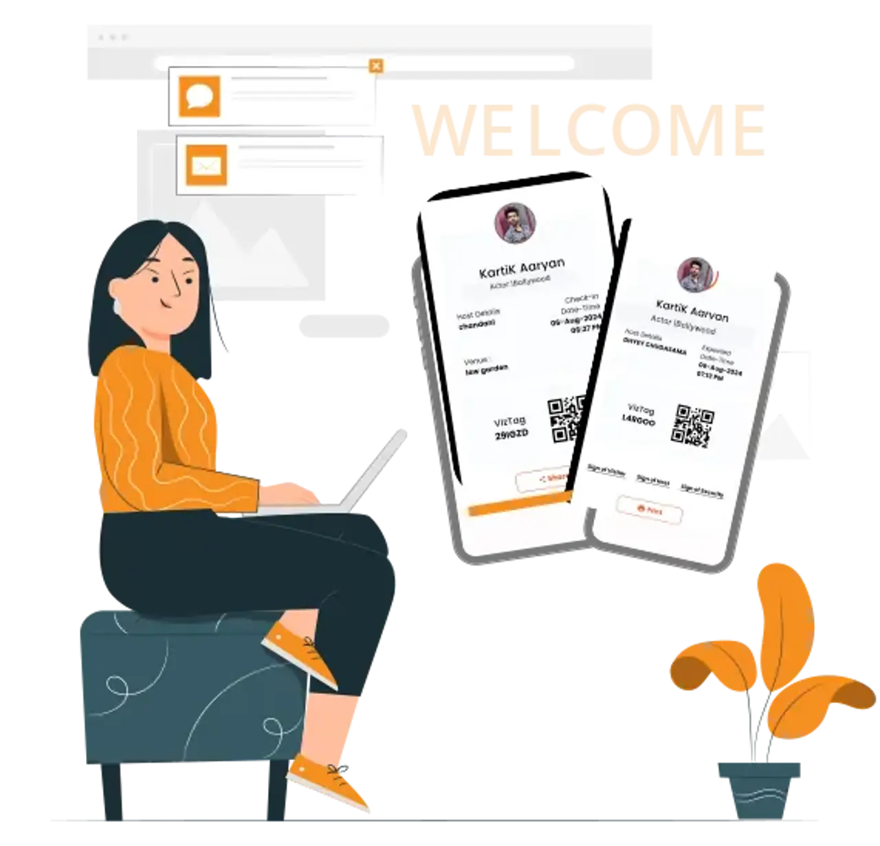 Visitor Inviting Visitor Management System