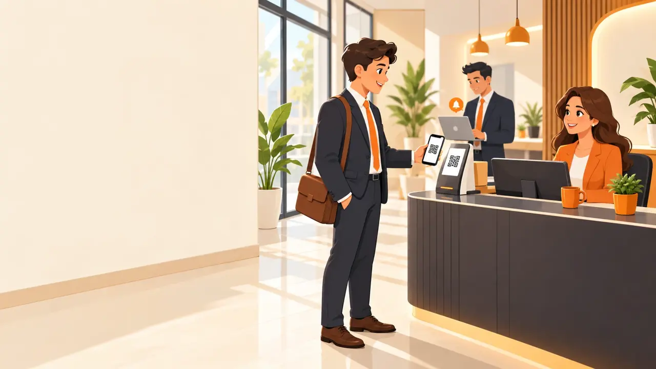 QR Based Self Service Check In For Visitor Management